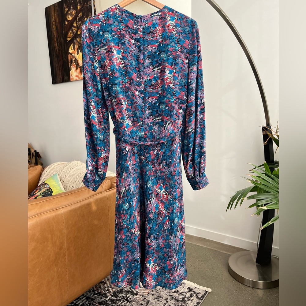 Liberty Art Fabrics Colourful Silk Midi Dress - Picture 3 of 8